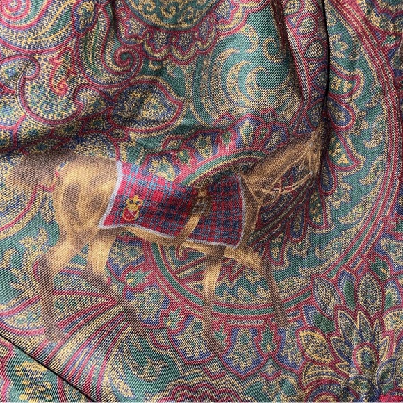 Ralph Lauren Purple Label Wool and Silk Blend  Paisley Equestrian Skirt - Picture 5 of 9